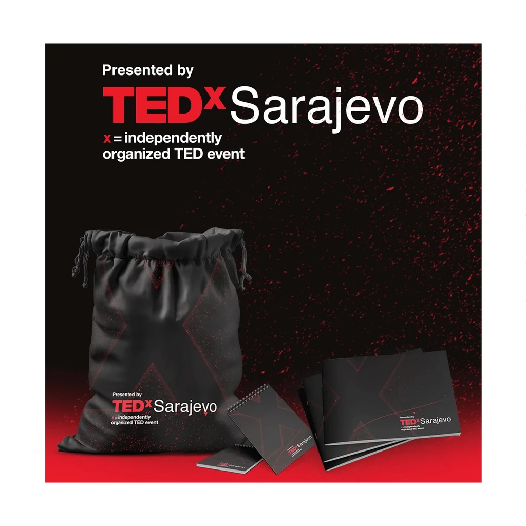 TEDxSarajevo bag and printed booklets