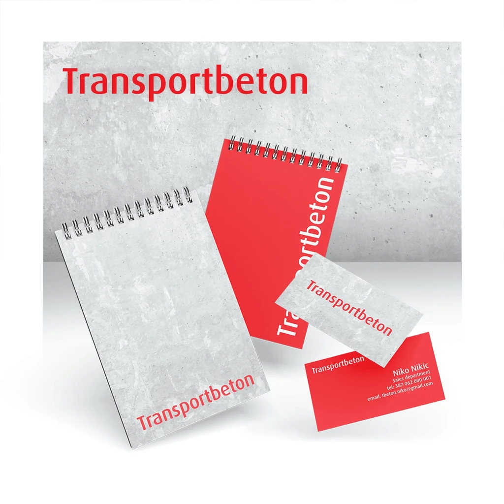 Transportbeton notebooks and cards